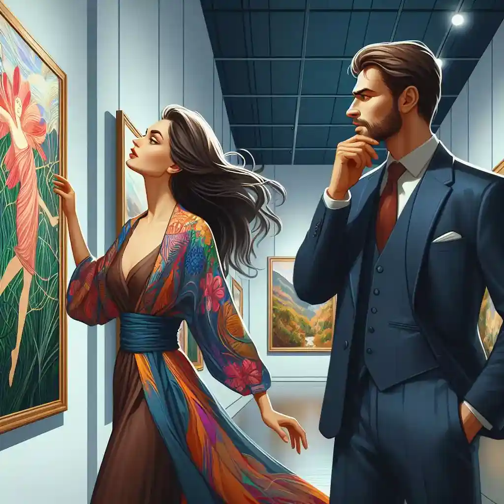Couple with contrasting desires: Artist seeks freedom, businessman craves stability, hinting at potential relationship struggles.